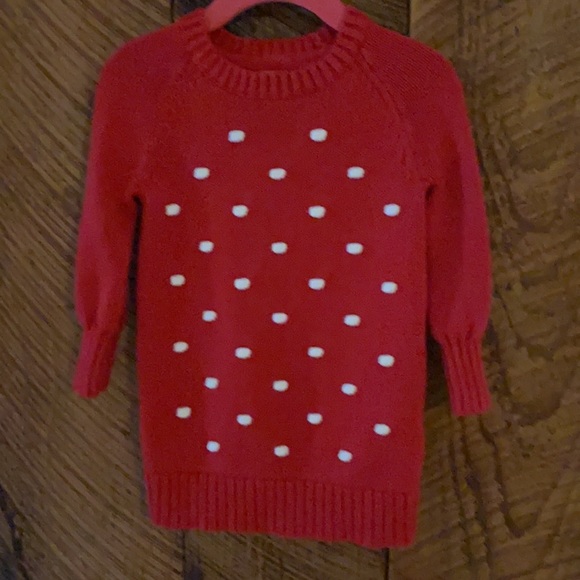 Polka Dot Sweater Dress (Toddler); Perfect for Holidays! - Picture 4 of 5